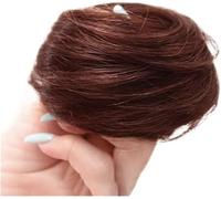 Fake Hair Bun,hair worn in a bun or coil Tousled Updo 1pcs Messy Bun Hair Piece Synthetic Scrunchie Hair Bun Donut Chignons Scrunchy with Elastic Rubber Band for Women Wedding Party Hairpiece bun(003)