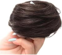 Fake Hair Bun,hair worn in a bun or coil Tousled Updo 1pcs Messy Bun Hair Piece Synthetic Scrunchie Hair Bun Donut Chignons Scrunchy with Elastic Rubber Band for Women Wedding Party Hairpiece bun(001)