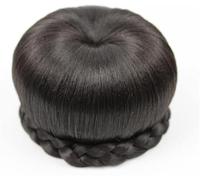 Fake Hair Bun,Hairpiece Hair,hair extension bun,hair worn in a bun or coil Synthetic Hair Hair Braided Chignon Donut Hairpiece Hair Bun For Women Braided Bun Braided Chignon Hairpiece bun 1pcs(Black)