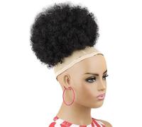 Fake Hair Bun,Hairpiece Hair,hair extension bun,hair worn in a bun or coil Synthetic Ponytail,1PCS Drawstring Ponytail Extension For Black Women Drawstring Curly Ponytail Bun 10inch bun(Y385)