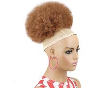 Fake Hair Bun,Hairpiece Hair,hair extension bun,hair worn in a bun or coil Synthetic Ponytail,1PCS Drawstring Ponytail Extension For Black Women Drawstring Curly Ponytail Bun 10inch bun(Y393)