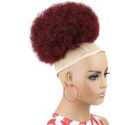 Fake Hair Bun,Hairpiece Hair,hair extension bun,hair worn in a bun or coil Synthetic Ponytail,1PCS Drawstring Ponytail Extension For Black Women Drawstring Curly Ponytail Bun 10inch bun(Y387)