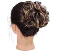 Fake Hair Bun,Hairpiece Hair,hair worn in a bun or coil 1pcs Synthetic Straight Elastic Hair Bun Extensions Hairpieces Clip In Claw Hair Bun Synthetic Chignon Claw Clip With Hair Attached bun(Y251)