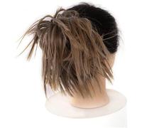 Fake Hair Bun,Hairpiece Hair,hair worn in a bun or coil Messy Bun Hair Piece Hair Extension with Elastic Band Tousled Updo Wavy Bun Extensions Synthetic Hair Extensions Chignons Hairpiece Women bun(00
