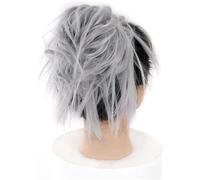 Fake Hair Bun,Hairpiece Hair,hair worn in a bun or coil Messy Bun Hair Piece Hair Extension with Elastic Band Tousled Updo Wavy Bun Extensions Synthetic Hair Extensions Chignons Hairpiece Women bun(00
