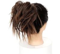 Fake Hair Bun,Hairpiece Hair,hair worn in a bun or coil Messy Bun Hair Piece Hair Extension with Elastic Band Tousled Updo Wavy Bun Extensions Synthetic Hair Extensions Chignons Hairpiece Women bun(00