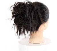 Fake Hair Bun,Hairpiece Hair,hair worn in a bun or coil Messy Bun Hair Piece Hair Extension with Elastic Band Tousled Updo Wavy Bun Extensions Synthetic Hair Extensions Chignons Hairpiece Women bun(00