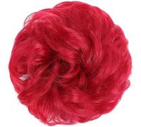 Fake Hair Bun,Hairpiece Hair,hair worn in a bun or coil Messy Bun Hair Pieces Extensions,1PCS Curly Wave Synthetic Chignon Hairpiece with Rubber Band,Donut Hair Bun Scrunchie for Women Girls bun(101)