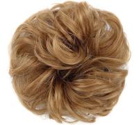 Fake Hair Bun,Hairpiece Hair,hair worn in a bun or coil Messy Bun Hair Pieces Extensions,1PCS Curly Wave Synthetic Chignon Hairpiece with Rubber Band,Donut Hair Bun Scrunchie for Women Girls bun(5127)