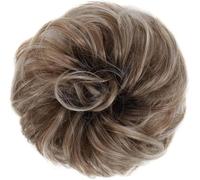 Fake Hair Bun,Hairpiece Hair,hair worn in a bun or coil Messy Bun Hair Pieces Extensions,1PCS Curly Wave Synthetic Chignon Hairpiece with Rubber Band,Donut Hair Bun Scrunchie for Women Girls bun(60)