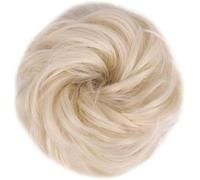 Fake Hair Bun,Hairpiece Hair,hair worn in a bun or coil Messy Bun Hair Pieces Extensions,1PCS Curly Wave Synthetic Chignon Hairpiece with Rubber Band,Donut Hair Bun Scrunchie for Women Girls bun(107)