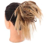 Fake Hair Bun,Messy Bun Scrunchie,1pcs hair worn in a bun or coil Messy Bun Hairpiece Hair Extension Ponytail With Elastic Synthetic Hair Extensions Scrunchies Ponytail Hairpieces For Women bun(Y204)