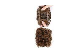 fake hair bun Short Messy Curly Dish Hair Bun Extension with Combs Thick Chignon Hairpiece Ponytail Hair Accessories(Q1-6A)