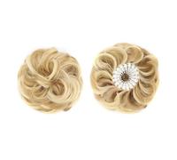 Fake Hair Messy Bun Hair Piece Synthetic Fluffy Chignon Bird's Nest Shaped Retractable Wavy Curly Hair Bun Extensions Fake Bun(24H80)