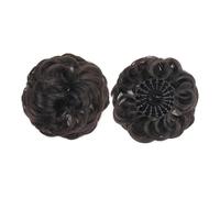 Fake Hair Messy Bun Hair Piece Synthetic Fluffy Chignon Bird's Nest Shaped Retractable Wavy Curly Hair Bun Extensions Fake Bun(4)