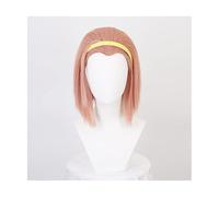 Fake Hair Natural Hairline Wigs Wig Cosplay Short Heat-resistant Fiber Synthetic Hair Yellow Headband Wig Cap Natural Wigs