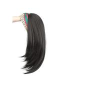 Fake Hair Short Straight Wigs Band Synthetic Long Half A Headband Wigs For Women Heat Resistant Hair Natural Color Natural Wigs
