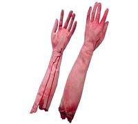 Fake Hands, Halloween Hands, 1 Pair 20 Inch Severed Fake Arm, Horror Bloody Body Parts, Vinyl Halloween Body Parts for Haunted House Decor