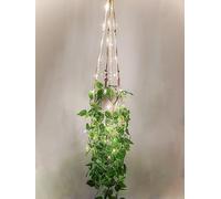 Fake Hanging Plants with Lights Artificial Plants for Home Decor Macrame Plant Hanger with Fake Vines Faux Hanging Planter for Wall Ceiling Bedroom Bathroom Kitchen Office Boho Decor Indoor