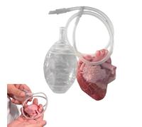 Fake Heart Prop, Scary Bloody Heart Stress Ball, Heart Shaped Sensory Balls - Heart Fidget Balls, Realistic Heart Ball, Bloody Halloween Prop Fake Human Heart for Party, Haunted House
