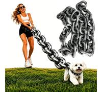 Fake Heavy Duty Dog Chain Lead, Imitate Iron Giant Choke Dog Leash | Lightweight Dog Chain Walkingbelt, Camping Dog Tie-Out Chain for Outdoor Walking,Creative Picture Taking