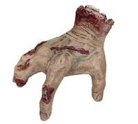 Fake Human Severed Hands,Halloween Prop Bloody Hands - Terror Realistic Human Body Parts for Themed Haunted Houses Escape Rooms Parties (Beige-1pc)