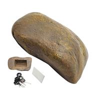 Fake Key Stone a Stone Decorative Waterproof Realistic Key Cover Durable Resin Secret Storage Box Discreet Replacement Key Chain | Garden Yard Pati