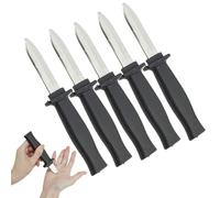 Fake Knife 5pcs, Magic Retractable Knife (7*1 in), Plastic Knives for Stage Performances, Masquerade, Magic, Tricks, Applies to Pranks, Halloween and Costume Accessories, Applicable to Adults