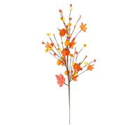 Fake Leaf Stems With Artificial Pumpkins For Thanksgiving Centerpieces Autumns Festival Weddding Home Decoration Fake Branch