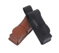 Fake Leather Harmonica Pouch 2pcs Portable Storage Case | Wide Compatibility, Protective Holder Bag, Sleek Modern Design for Harmonica Enthusiasts