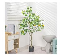 Fake Lemon Tree, Artificial Citrus Plant In Pot, Artificial Lemon Tree With Fruits, Faux Fruit Tree For Indoor Outdoor Decor, Perfect For Home Living Room(150cm/4.9ft)
