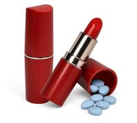 Fake Lipstick Diversion Safe - (2 Pack) Ultra Realistic Lip Stick Stash Box | Hidden Secret Compartments Discreet Decoy Hide a Way Waterproof Storage Cash Holder Can Containers for Money Lock Travel