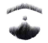 Fake Men Beard Real Hair Moustache Beard Life Like Mustache Real Hair Fake Moustache for Man Makeup Fake Face Beard