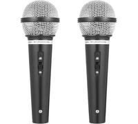 Fake Microphone, Microphone for Adult, 2 Pack Microphones for Singing, Pretend Play, Karaoke Parties, Birthday Party Supplies, Stage Performances