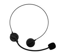 Fake Microphone,Plastic Head Headsets Mic Prop Wireless Bluetooth Microphones Radio Voice Amplifier Child Prop Headset Accessories,Portable Handheld Receiver,for Office Work Computer Cancelling Noise