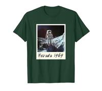 Fake Moon Landing Conspiracy Theory Hoax T-Shirt, Men, Dark Green, 3X-Large