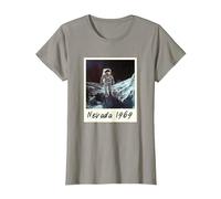 Fake Moon Landing Conspiracy Theory Hoax T-Shirt, Women, Slate Grey, X-Small