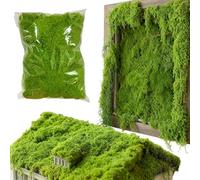 Fake Moss - 300g Realistic Faux Greenery | Green Moss for Decorating,for Outdoor Home Wall Vase Terrarium Planter Succulents Christmas Fall Winter Wedding Party Holiday