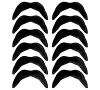 Fake Moustache, 12 Pcs Black False Moustache Fancy Dress Stick On Moustache Self Adhesive Novelty Mustaches for Adults Kids Masquerade Party Favor, Birthday party Costume Party Performance