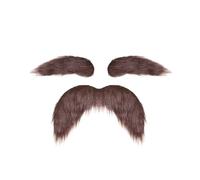 Fake Moustache And Eyebrows Multi-color Fake Mustache Eyebrows Costume DIY Makeup For Carnival Christmas Holiday(4)