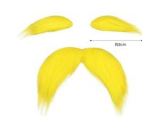 Fake Moustache Eyebrow Set,3 Colours Stick-On Costume Beard Kit Self-Adhesive novelty beard set Funny Facial Hair Props moustache for Halloween, Fancy Dress, Cosplay & Photo Booths