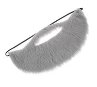 Fake Mustache Grey Fake Beard Costume Elastic Fakes Grey Beard Mexican Pirate Detective Mustache for Disguise Male Makeup Halloween Christmas Fiesta Masquerade Party Cosplay 100 Days of School