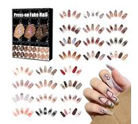 Fake Nail Advent Calendar 2024, 24 Days Nail Stickers Countdown Calendar 240Pcs Adhesive Fake Nail With Jelly Gel Christmas Fake Nail Favors Christmas Countdown Calendar For Women Grils