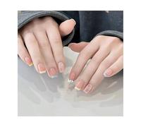 fake nail Colorful Press-On Nails Pentagram Fake Nails Long Summer Sweet Nail Art Autumn And Winter French Stars Hollowed Out Nails press on nail