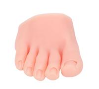 Fake Nail Foot Model Multifunctional Reusable Portable Soft Silicone Training Half Foot Soft Flexible Practice Foot Model for Practice (Right)