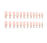 fake nail Press-on Nails Pink Sweet Cute Strawberry Flower Long Tip Fake Nails New Year's Day Valentine's Day Ambience Wearable Nails (about3cm) press on nail