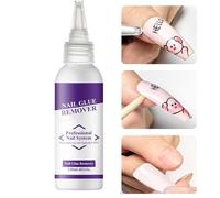 Fake Nail Remover,120ml Nail Glue Remover for Press On - Gentle Cleaning Beauty Supplies Manicure Tools for Home Office Travel Party Salon Girls Professionals