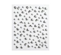Fake Piercing Jewelry Set | Punk Makeup Silver Plated Studs - Fake Piercings Face Jewels,for Cosplay Parties Music Festivals and Concerts Performances Girls Women Fashion Enthusiasts, 4X- , Acrylic