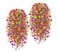 Fake Plants - 120g Green Artificial Plants | Artificial Pļants Indoor, 2 Pcs Realistic UV Resistant Colorful, Fake Plant's Spring Summer Decoration, for Home Garden Wall Fence Wedding Birthday Porch