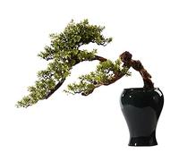 Fake Plants Artificial Bonsai Tree Ceramic Flowerpot Indoor Fake Plant Potted Plant Home Living Room and Office Decoration Bonsai Tree